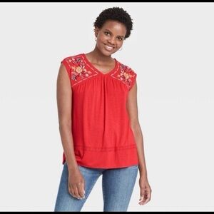 Knox Rose Embroidered Top